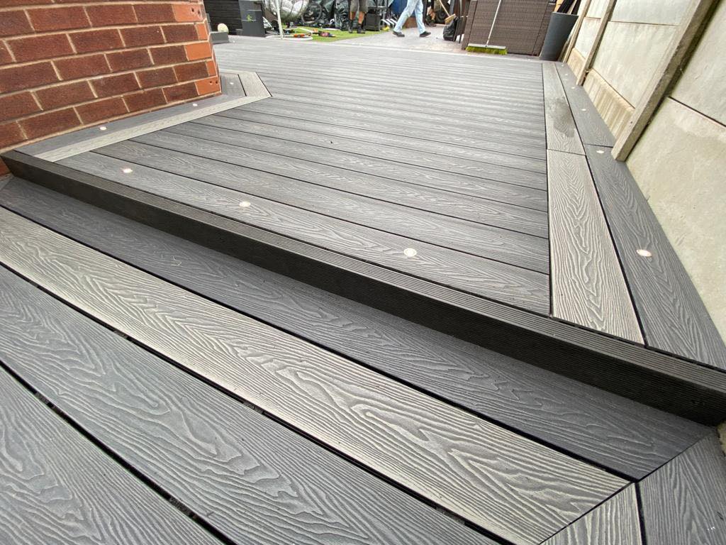 deep embossed composite decking boards sunset composite